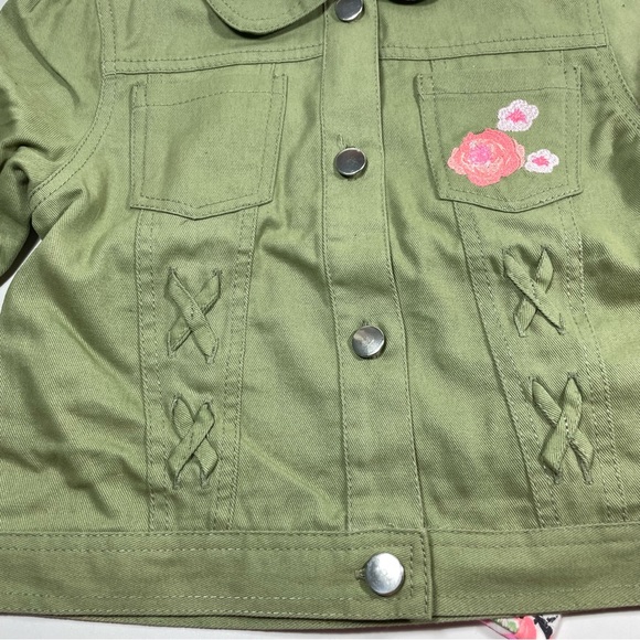 NWT Nannette floral 3pc set- jacket, tee and leggings size 5 - Picture 3 of 11